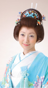 文金高島田かつら